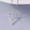 Crystal Cross Necklace Unisex