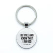 Bible Verse Silver Key Chains