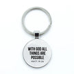 Bible Verse Silver Key Chains