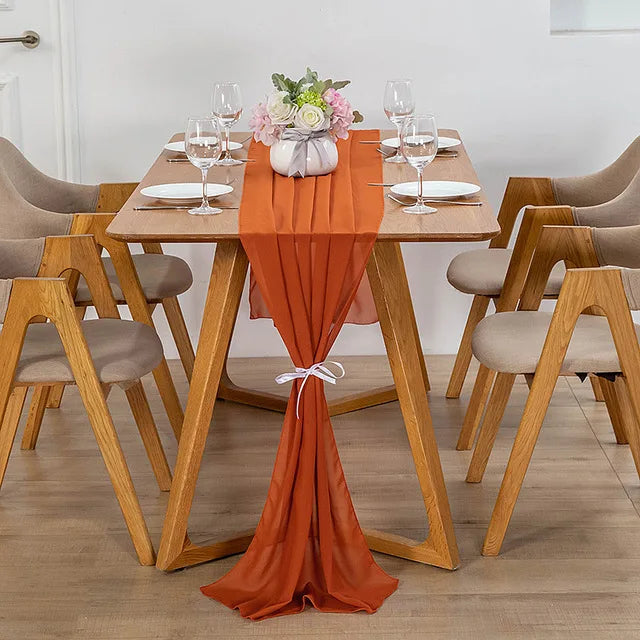 Chiffon Voile Table Runner