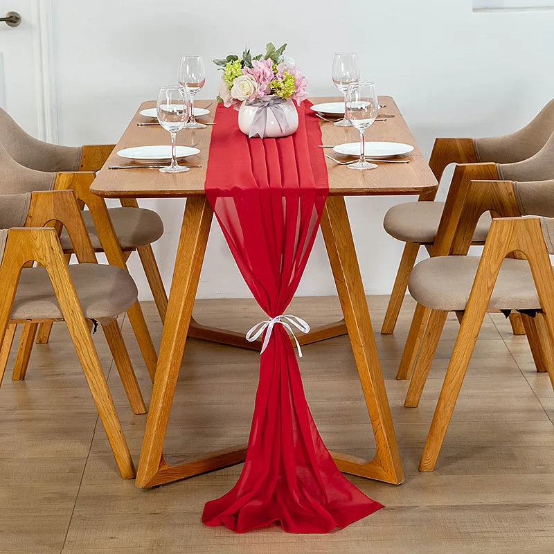 Chiffon Voile Table Runner