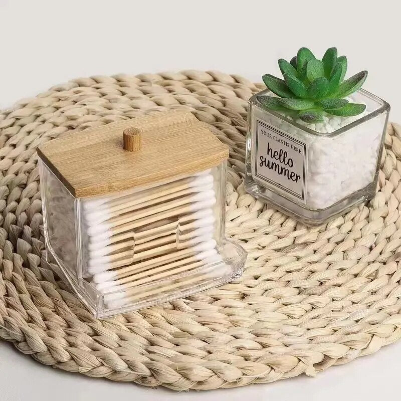 Cotton Bud Storage Box and Dispenser