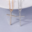 Crystal Cross Necklace Unisex