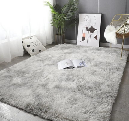 Plush Living Room Recentangular Carpet Rug