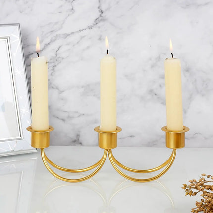 European Style Three Head Candlestick Holder