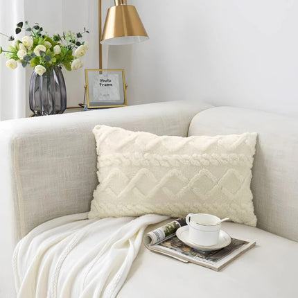 Jacquard Knit Rectangular Cushion Cover