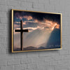 Cross on Hill Christian Canvas Wall Art