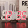 3D Glowing Digital Wall Clock