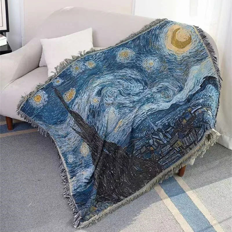 Van Gogh Starry Night Throw Blanket