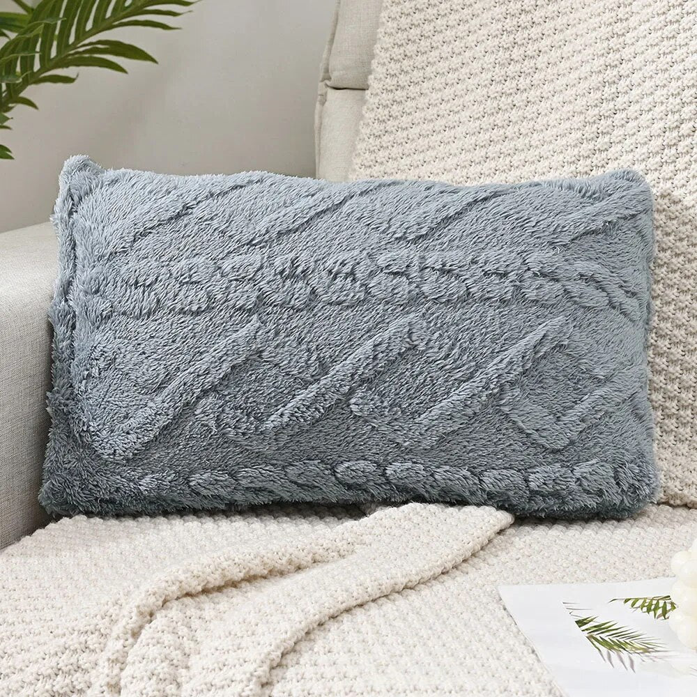 Jacquard Knit Rectangular Cushion Cover