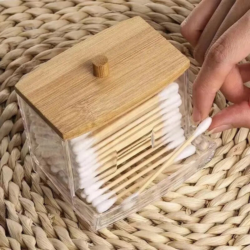 Cotton Bud Storage Box and Dispenser