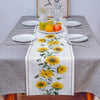 Sunflower Wood Grain Pattern Table Runner