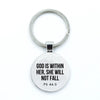 Bible Verse Silver Key Chains