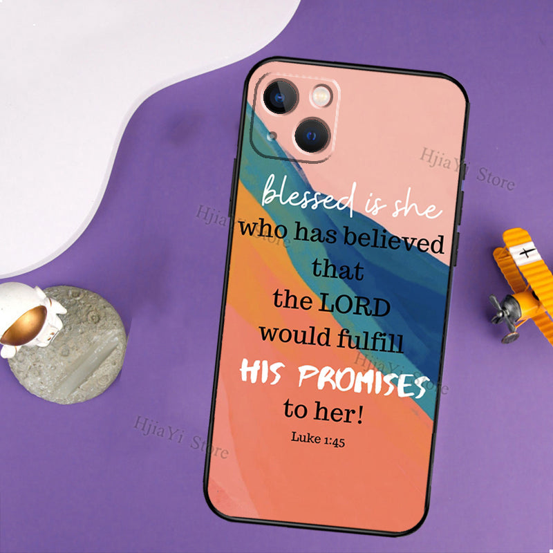 Abstract Bible Verse iPhone Cases