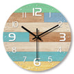 Retro Wood Grain Quartz Wall Clock