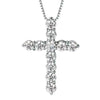 Zirconia Cross Crystal Necklace