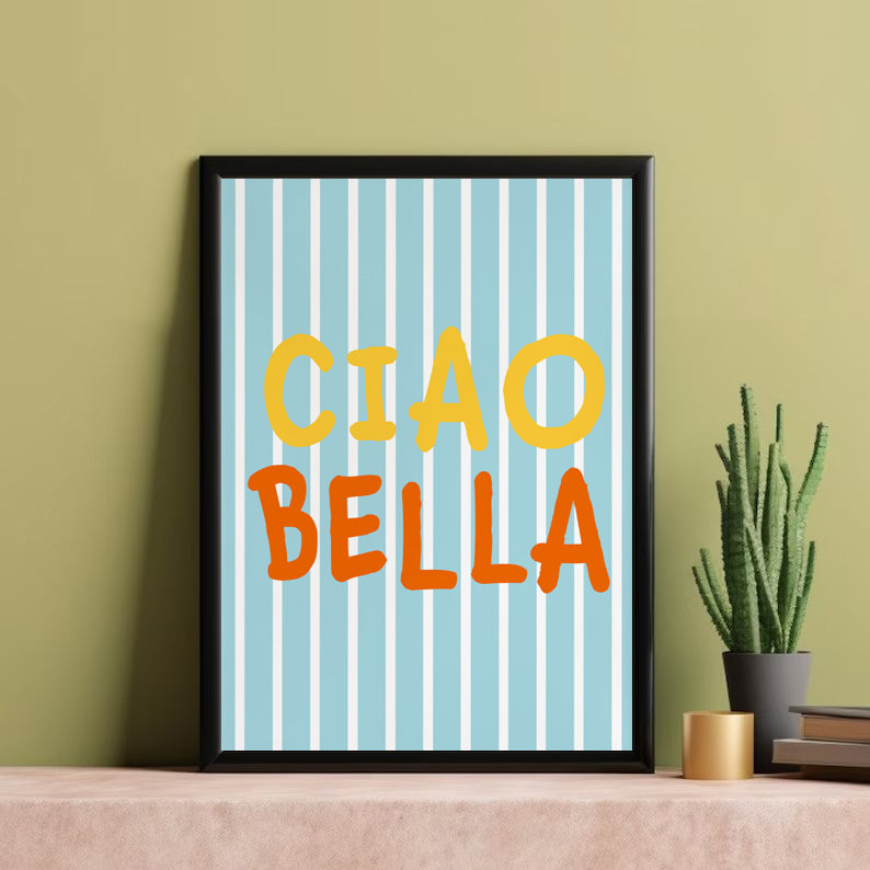 Italian Quote Printed Wall Art