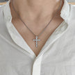 Zirconia Cross Crystal Necklace