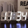 3D Glowing Digital Wall Clock