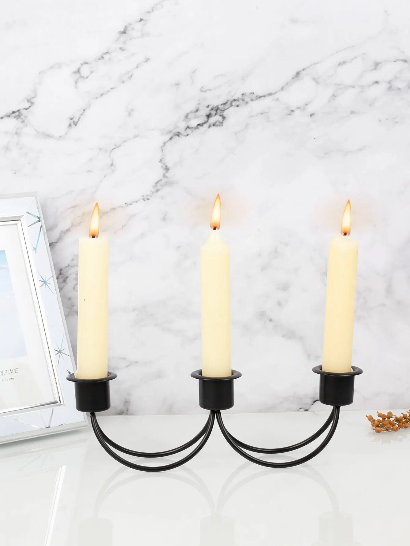 European Style Three Head Candlestick Holder