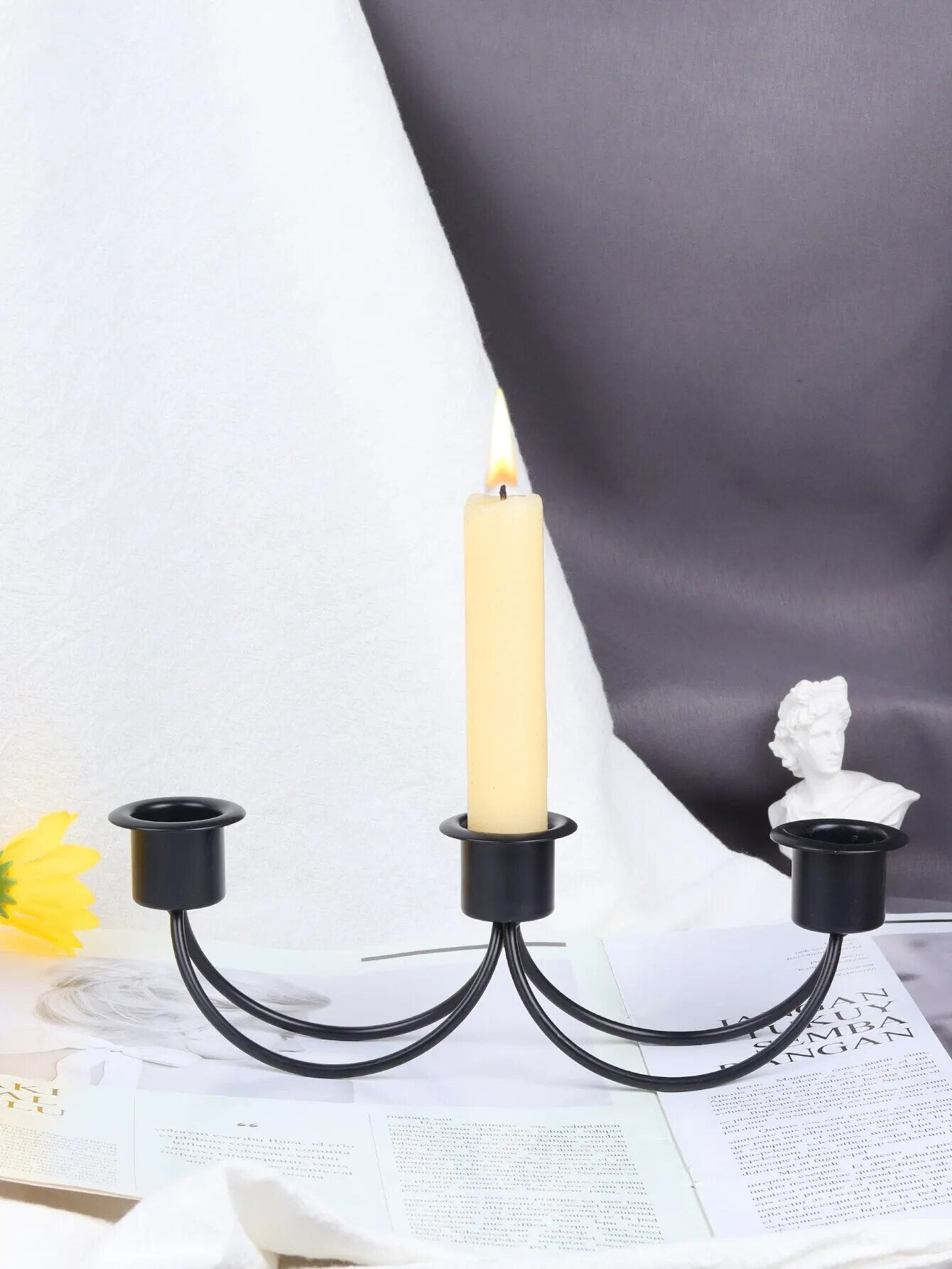 European Style Three Head Candlestick Holder