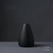 Japanese Style Black Pottery Vases