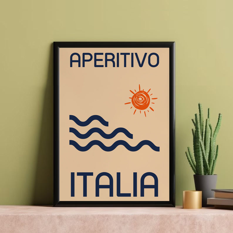 Italian Quote Printed Wall Art