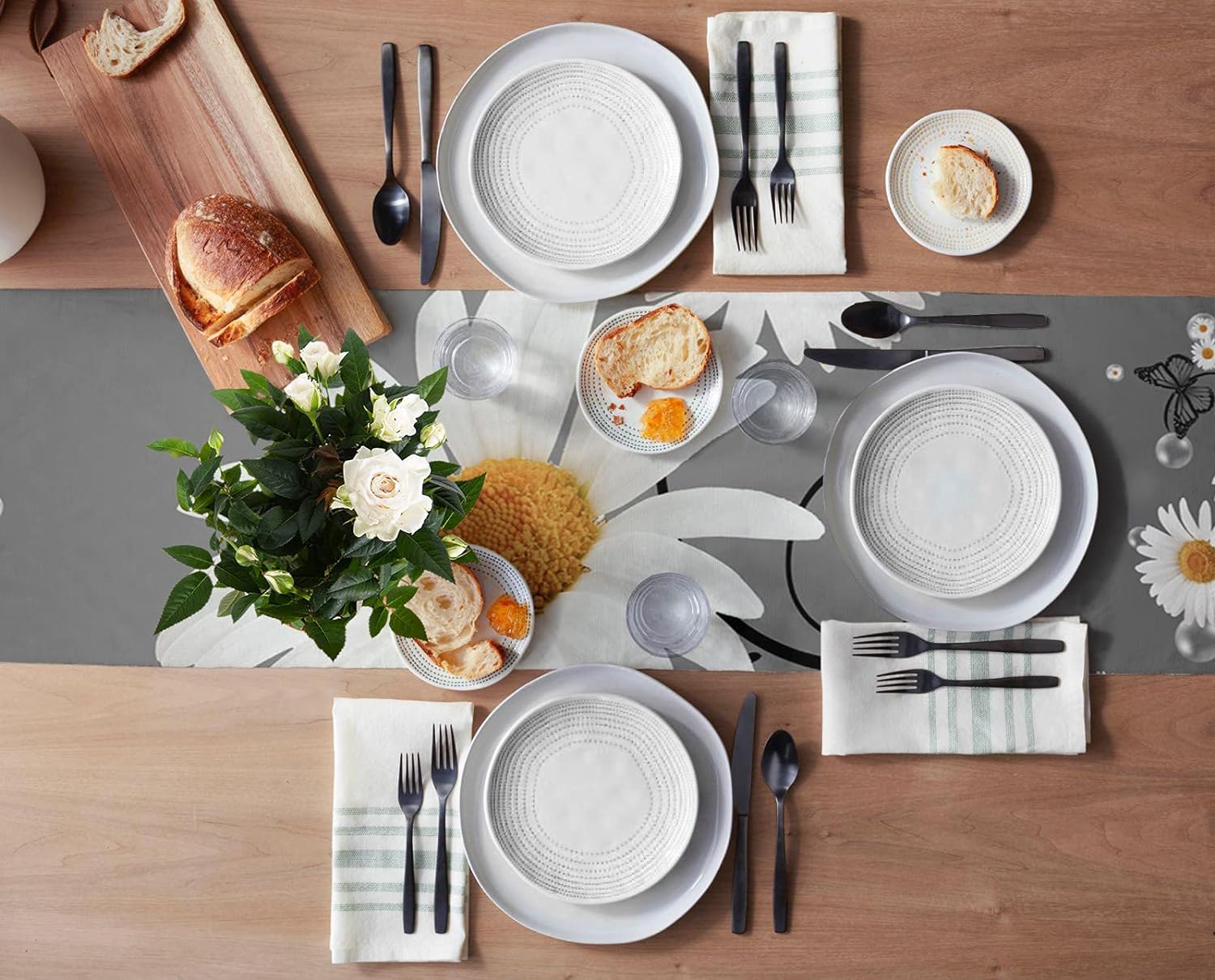 Butterfly & Daisy Table Runner