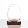 Transparent Round Glass Candlestick Holder