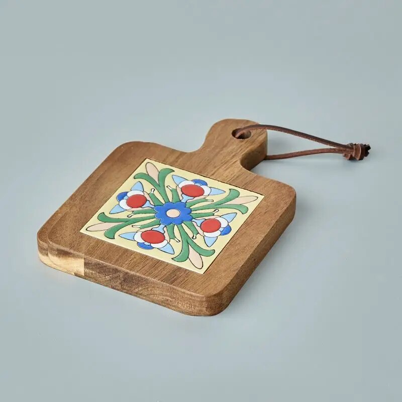 Spanish Tile Wooden Coasters