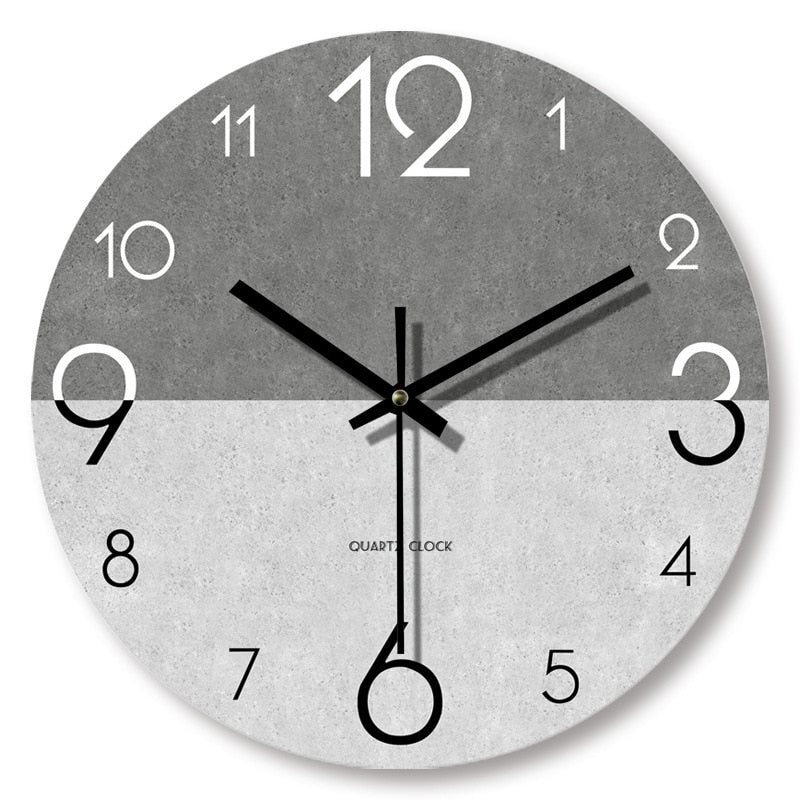 Wood Grain Quartz Wall Clock