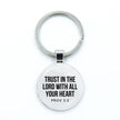 Bible Verse Silver Key Chains