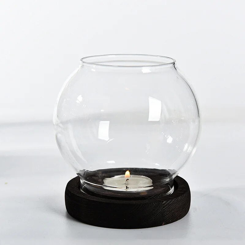 Dome Glass Candle Holder