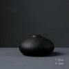 Japanese Style Black Pottery Vases