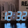 3D Glowing Digital Wall Clock