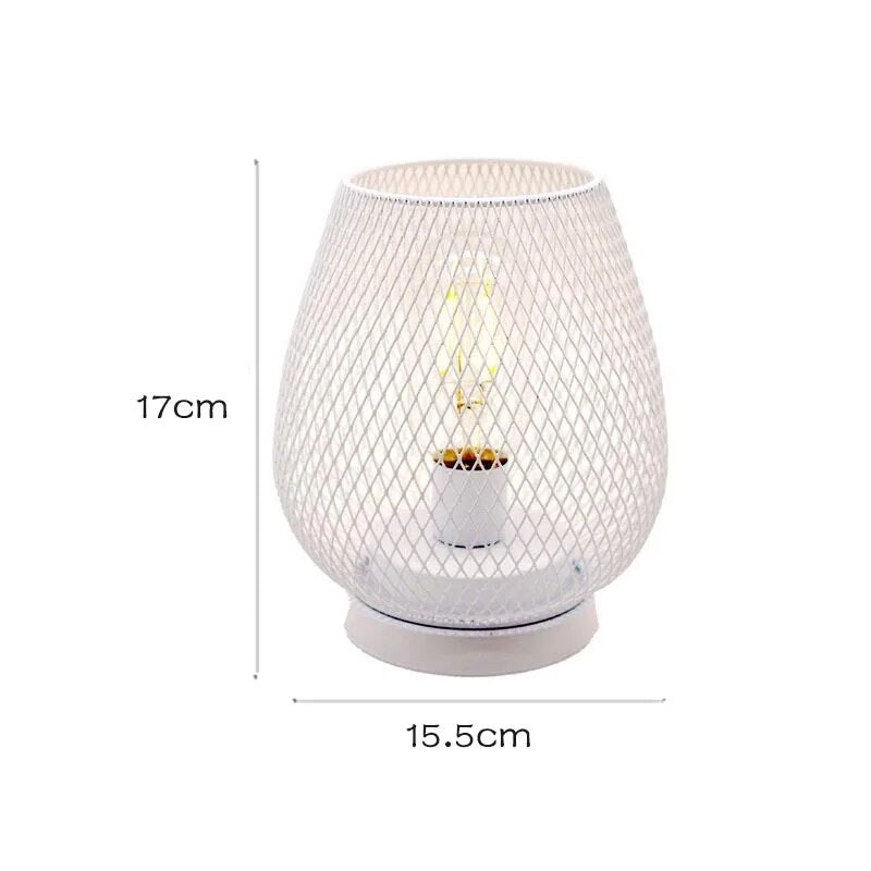 LED Rechargeable Caged Table Lamp