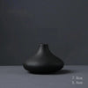 Japanese Style Black Pottery Vases