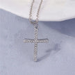 Crystal Cross Necklace Unisex