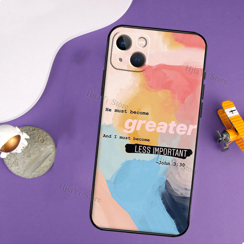 Abstract Bible Verse iPhone Cases