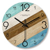 Retro Wood Grain Quartz Wall Clock