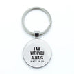 Bible Verse Silver Key Chains