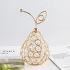 Crystal Golden Fruit Ornaments