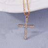 Crystal Cross Necklace Unisex