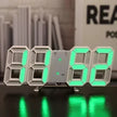 3D Glowing Digital Wall Clock