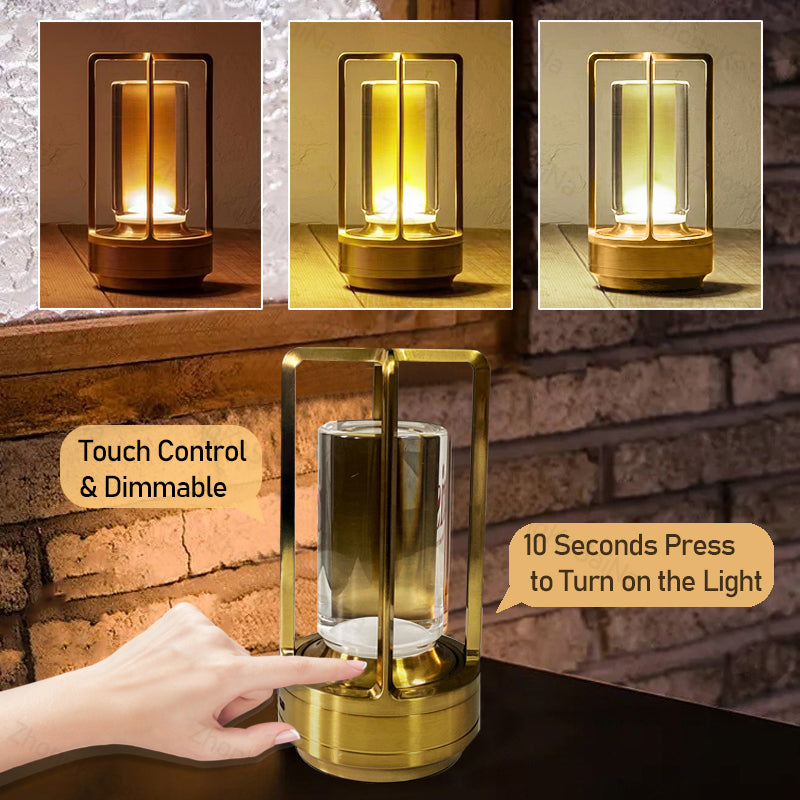 LED Cordless Metal Table Lamp