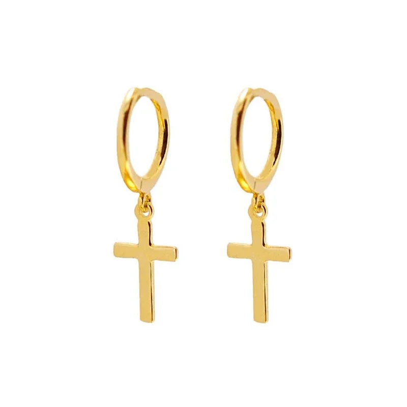 Christian Cross Sterling Earrings