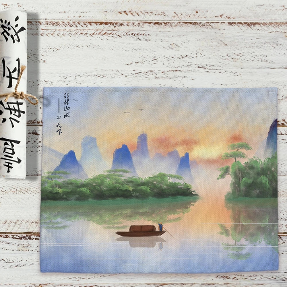 Oriental Landscape Table Placemat