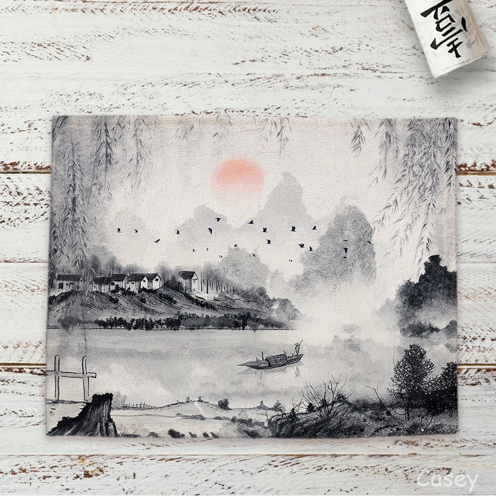 Oriental Landscape Table Placemat