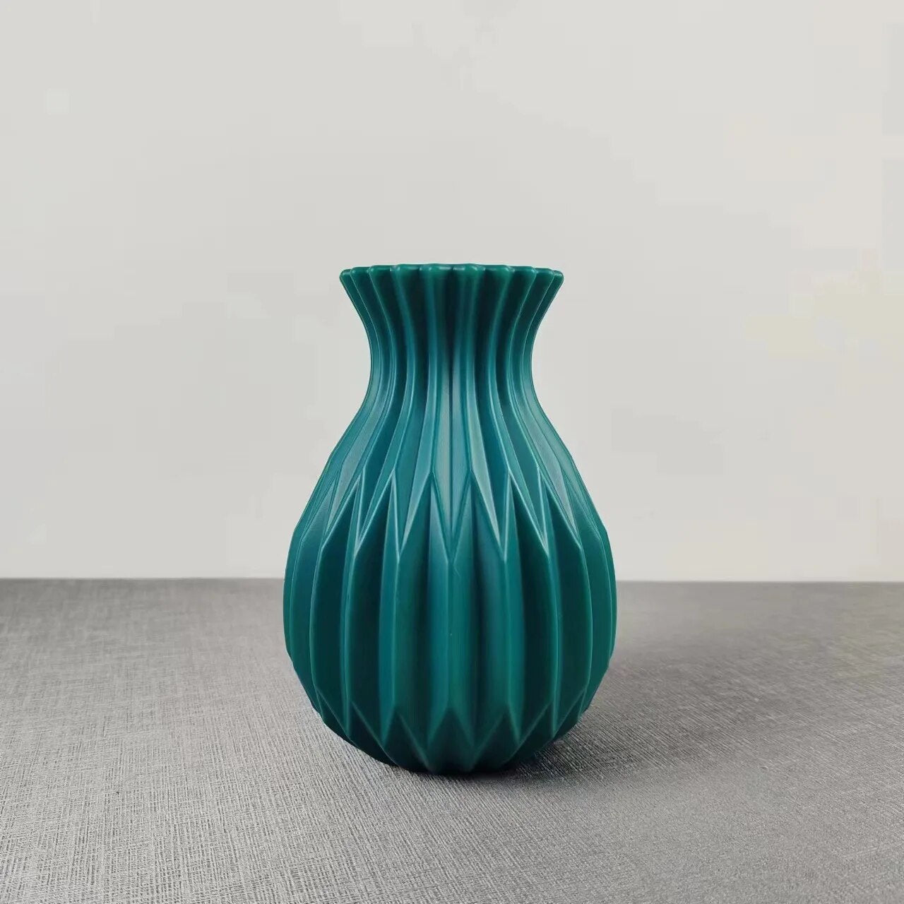 Deep Grooved Flower Vase