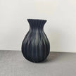 Deep Grooved Modern Flower Vase